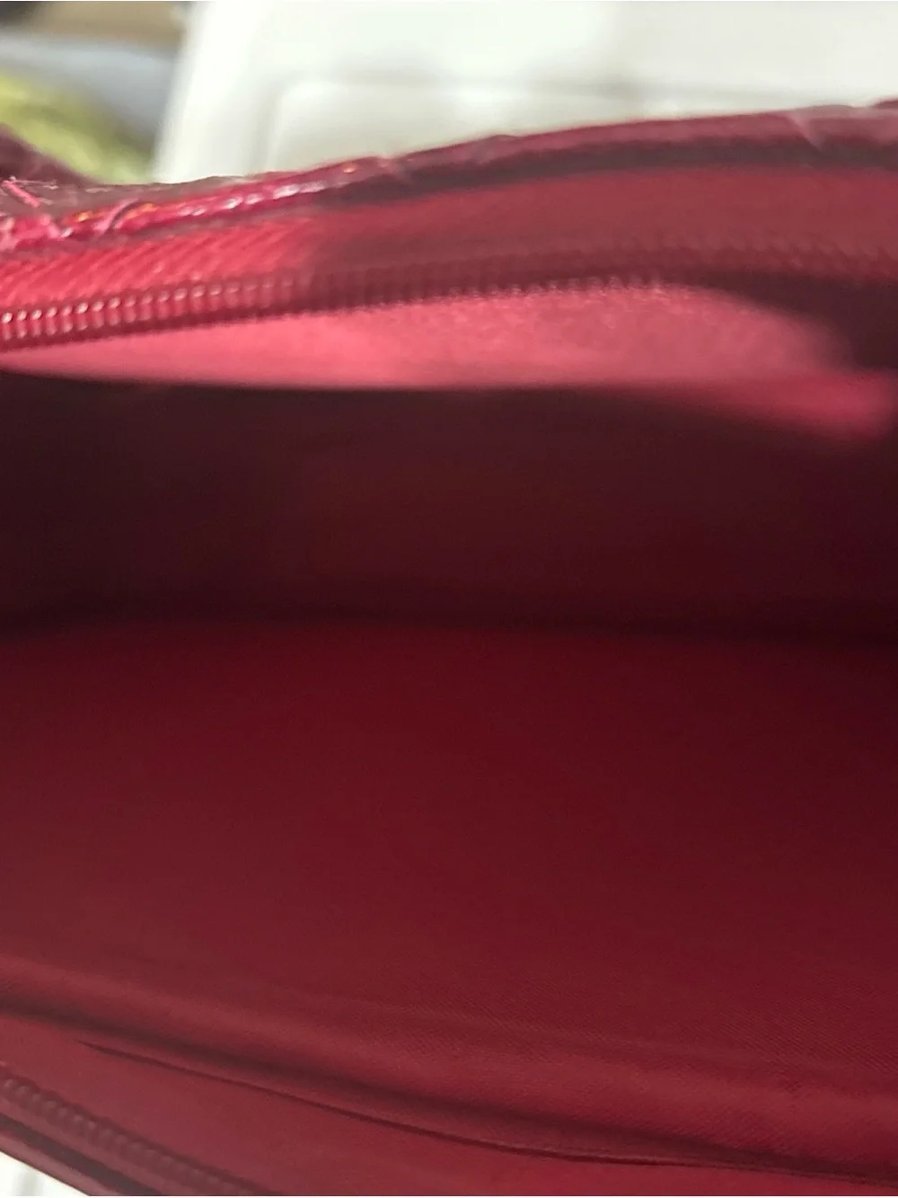 Estee Lauder Quilted Top-Handle Satchel in Burgundy